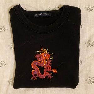 Cropped Dragon Tee